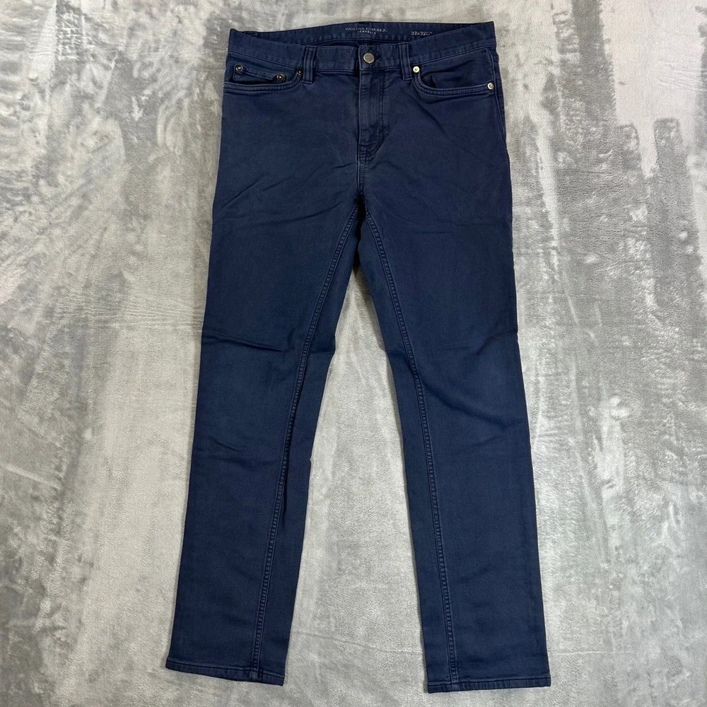 Banana Republic Traveler Jeans Men's Size 32x32 Navy Blue Slim Fit Pants